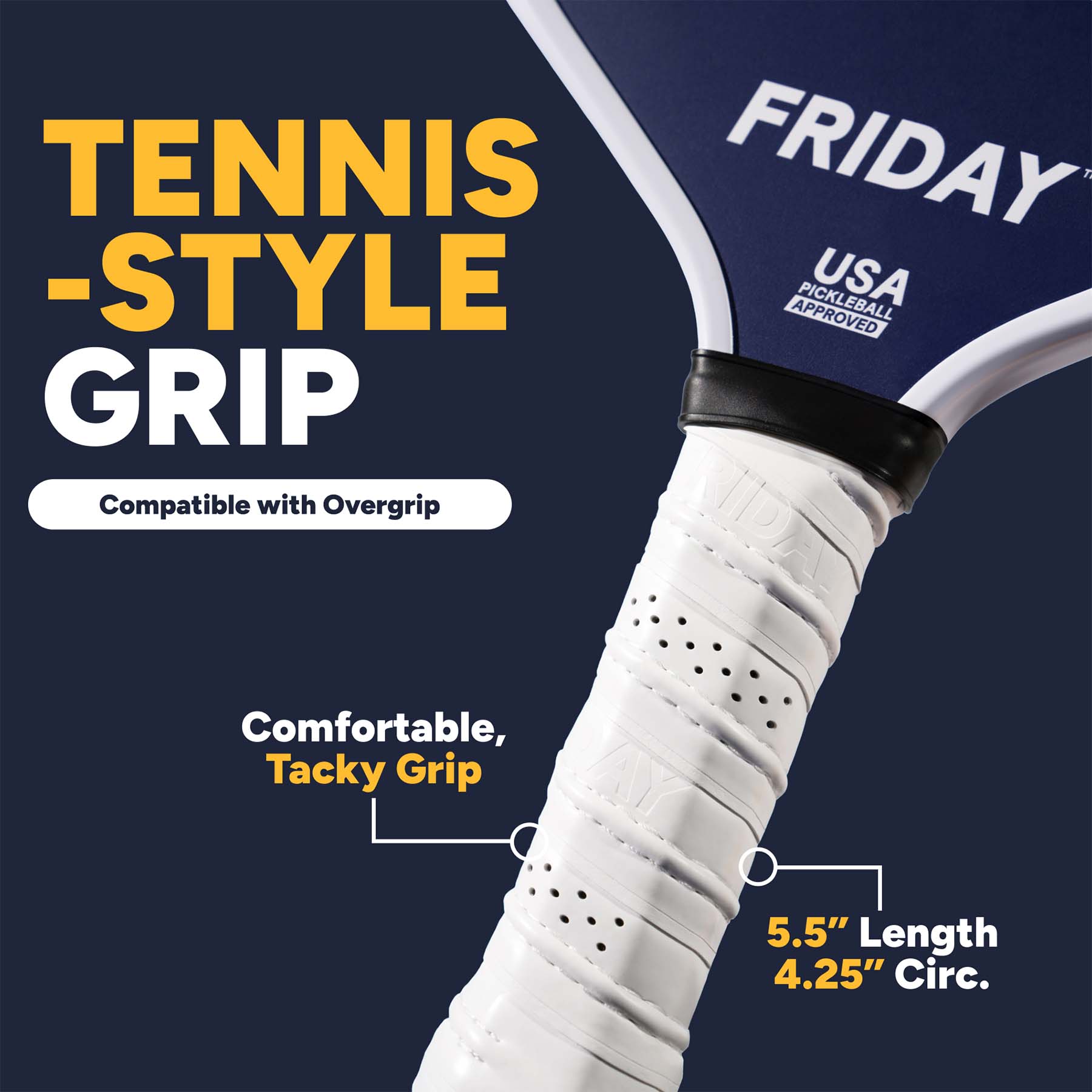 Friday Pickleball Paddle | Carbon Fiber (16mm) - Friday Pickleball
