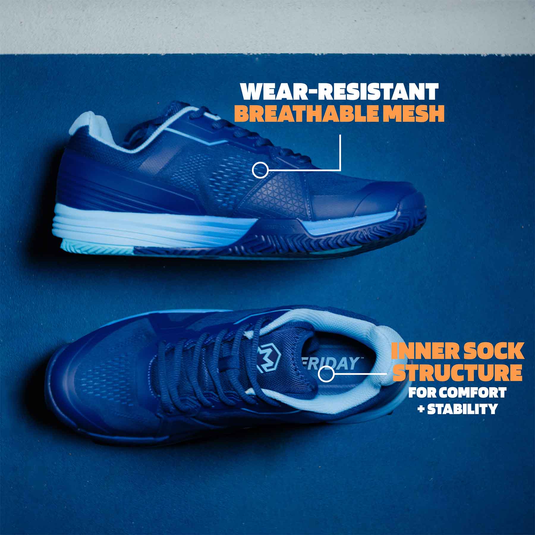 Montis X Friday Glacier Pickleball Shoes - Friday Pickleball