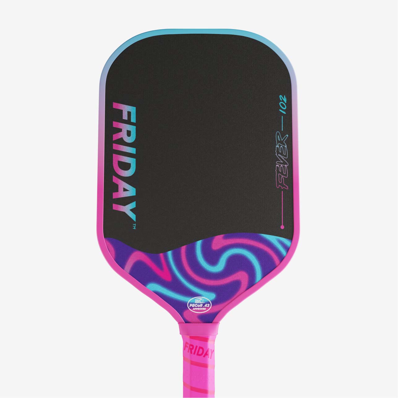 Elongated Friday Fever 102 Paddle | Gen 3 (16mm) - Friday Pickleball