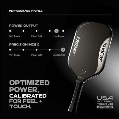 Friday Aura Paddle | Gen 4 (16mm) - Friday Pickleball