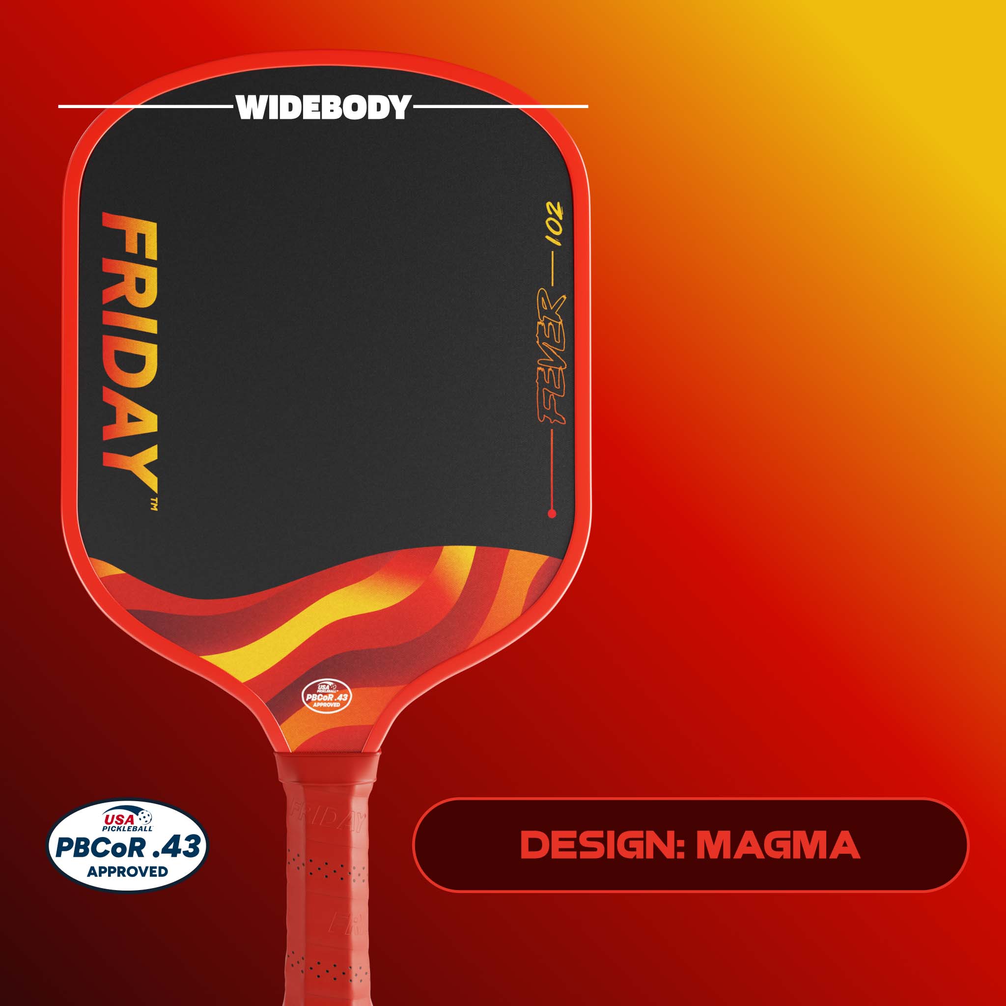 プレイボーイ　FRIDAYフライデー　FLASHフラッシュ　BOMBボム　ほか Widebody Friday Fever 102 Paddle | Gen 3 (16mm) – Friday Pickleball