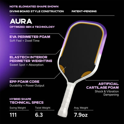 Friday Aura Paddle | Gen 4 (16mm) - Friday Pickleball