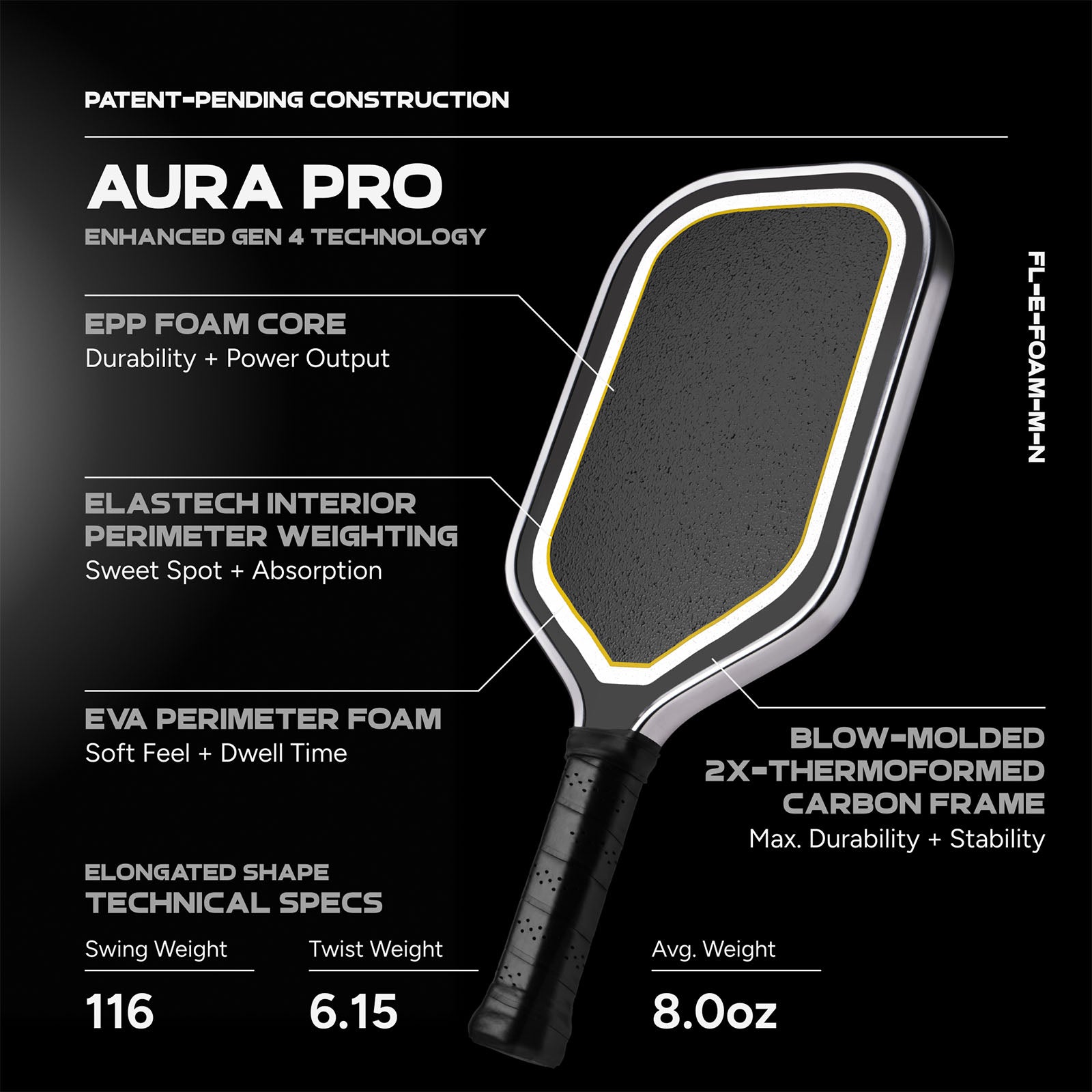 Friday Aura Pro Paddle | Gen 4 (16mm)