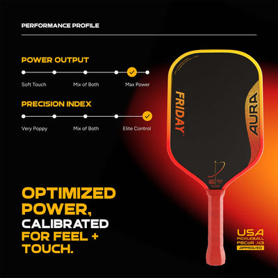 Friday Aura Paddle | Gen 4 (16mm) - Friday Pickleball