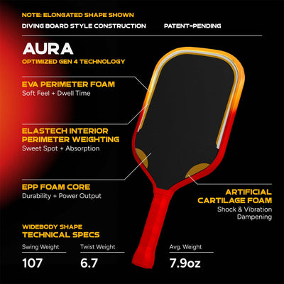 Friday Aura Paddle | Gen 4 (16mm) - Friday Pickleball