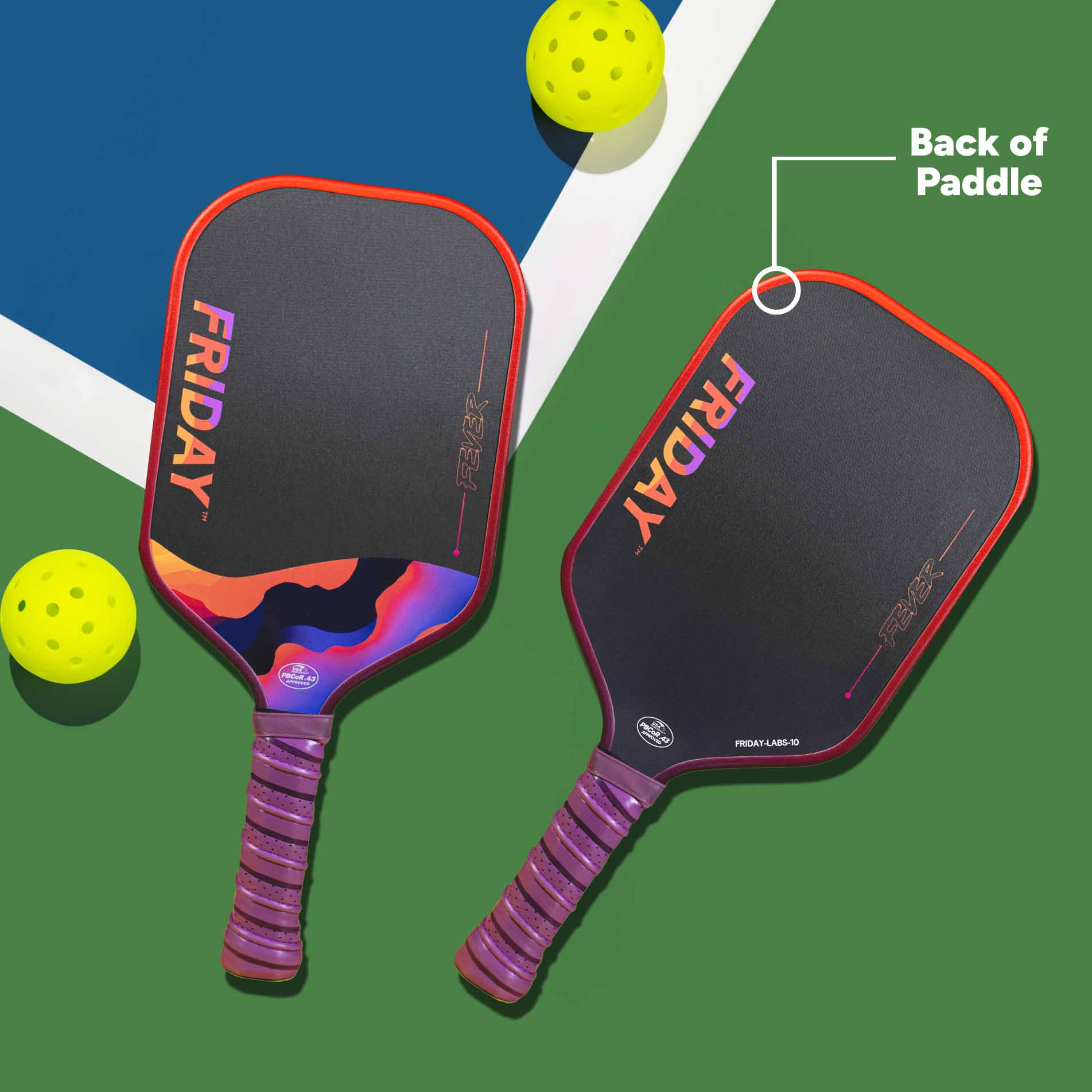 Friday Fever Paddle | Gen 3 (16mm) - Friday Pickleball
