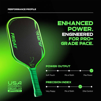 Friday Aura Pro Paddle | Gen 4 (16mm) - Friday Pickleball