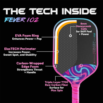Elongated Friday Fever 102 Paddle | Gen 3 (16mm)
